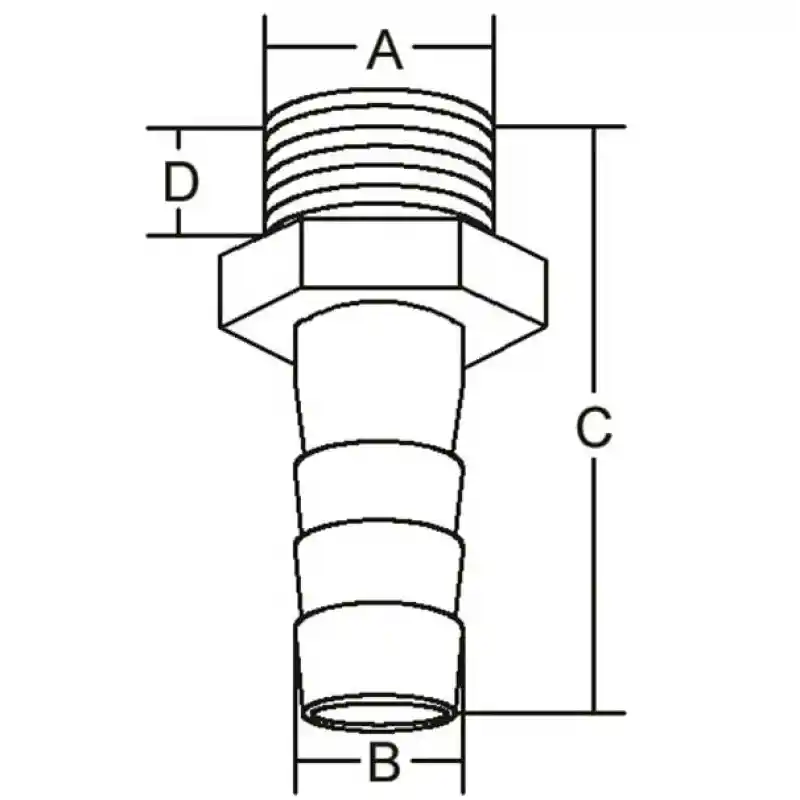 Hortum rakoru 3/8 x 10 mm