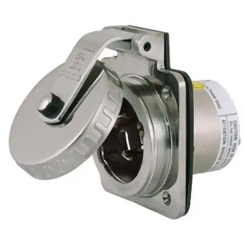 Hubbell 220V paslanmaz çelik priz