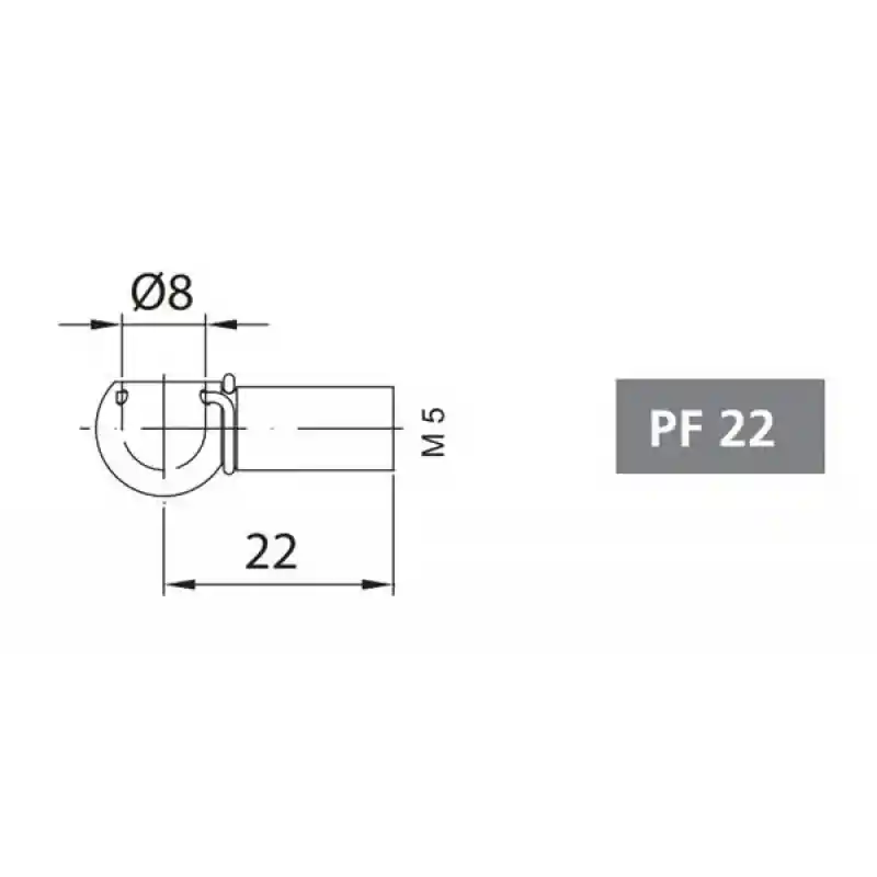 Mafsallı Amörtisör Başlığı PF22/M5/M8