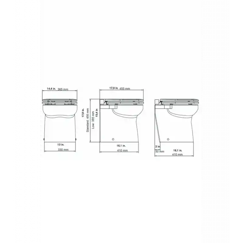 MATROMARINE Vakumlu Tuvalet - 12V