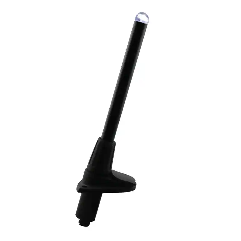 Lalizas Micro LED Işıklı Direk Soketli 60cm Beyaz Işık Siyah