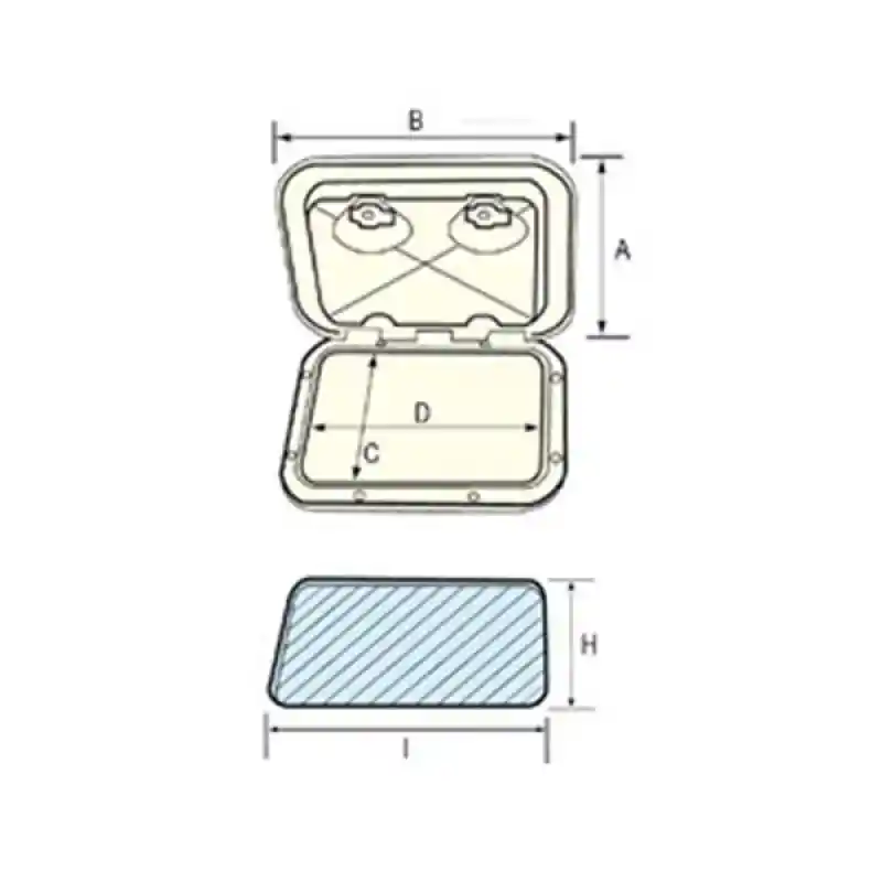 Nuova Rade Plastik Dolap 353x606 mm