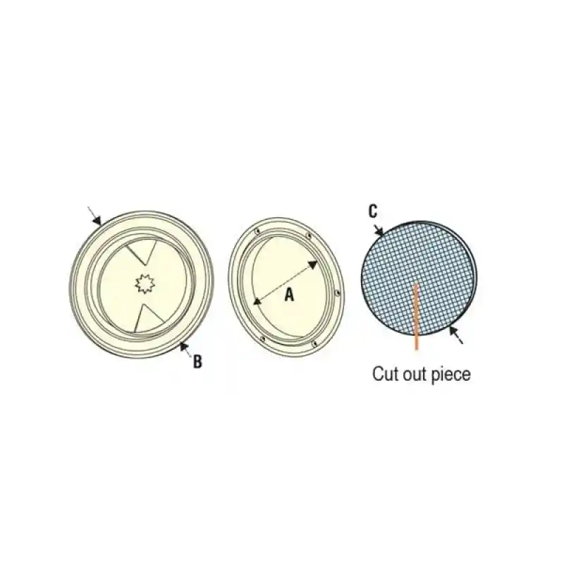 NUOVA RADE PLASTİK KONTROL KAPAĞI Ø100MM