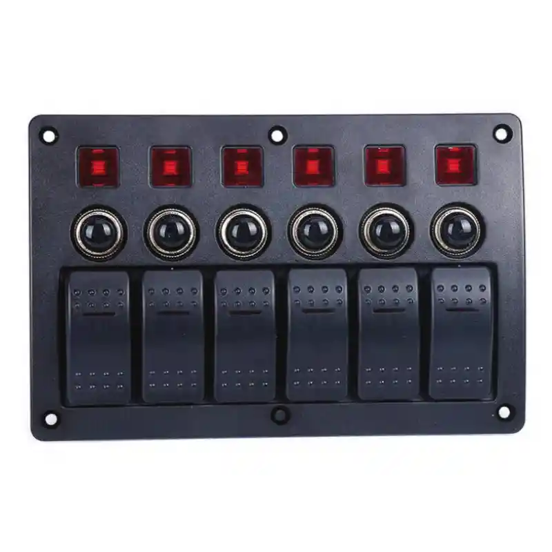 Otomatik Sigortalı ve Işıklı Switch Paneli - 6 Anahtar