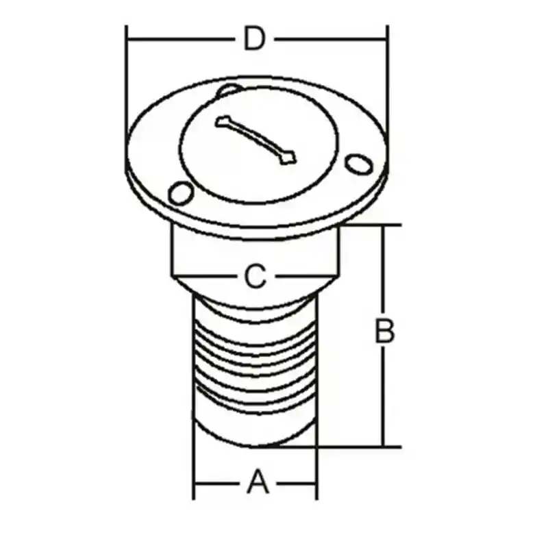 Paslanmaz Çelik Diesel Dolum ağızı 38mm
