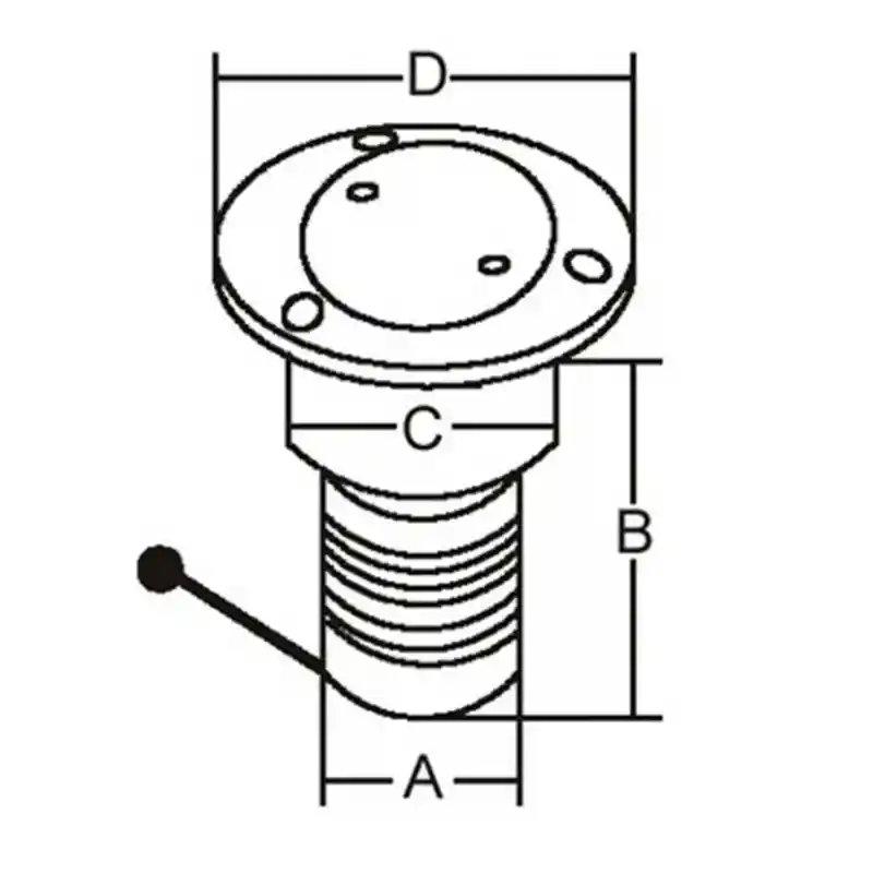 Paslanmaz Çelik Diesel Dolum ağızı 50mm