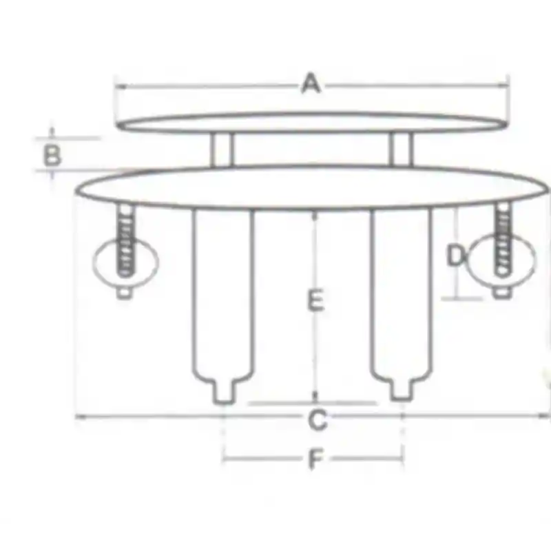 Paslanmaz Çelik Koç Boynuzu Gömme 154mm
