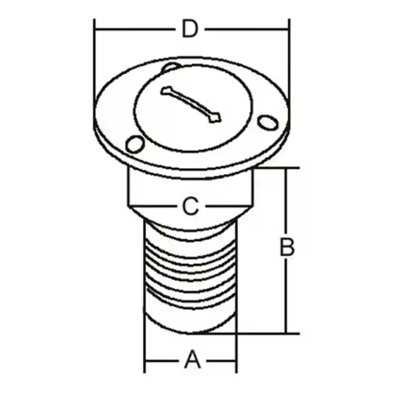 Paslanmaz Çelik Yakıt Dolum ağızı 50mm