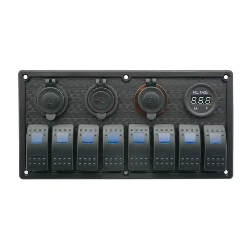 Lalizas 70432 Rocker Switch Panel LED 12v/24v (8 Rockers)
