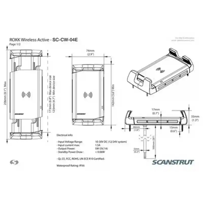 Rokk Wireless Active SC-CW-04F