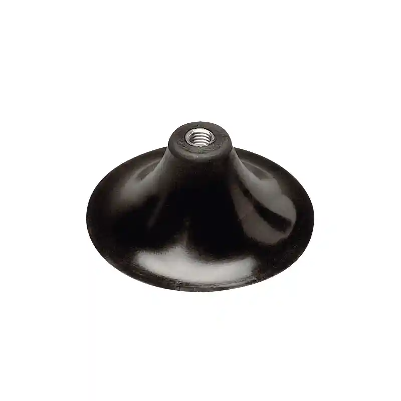 Rubber Base F/Flag Staff W/Suction Cap, Ø 92mm, Siyah