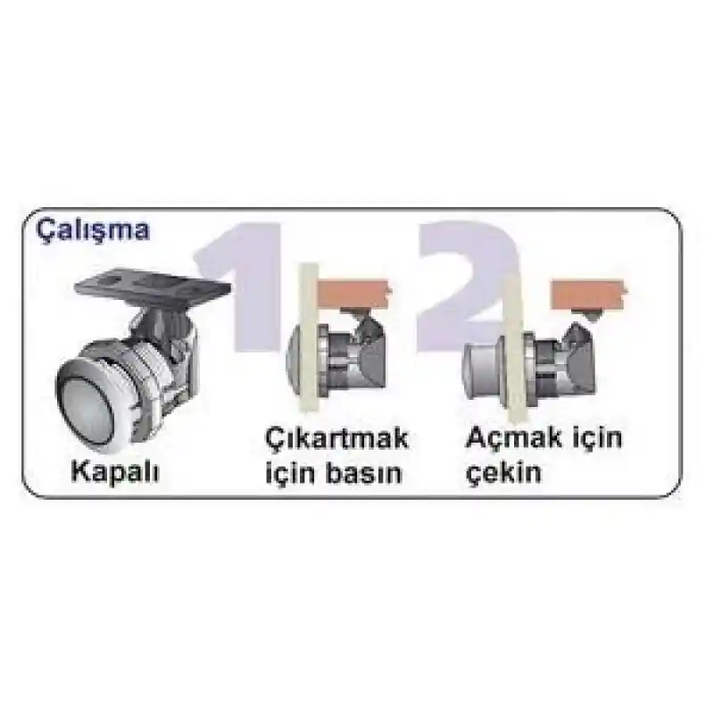 Southco Marine Çekmece/dolap Kulbu