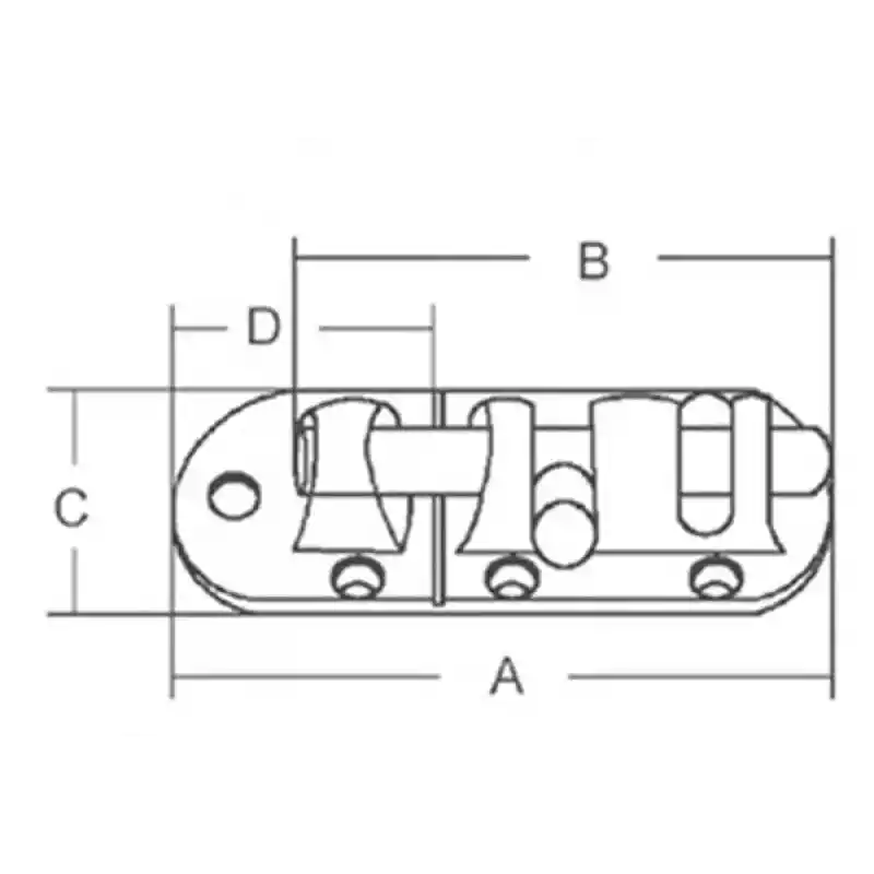 Sürgü kilit 90x39mm