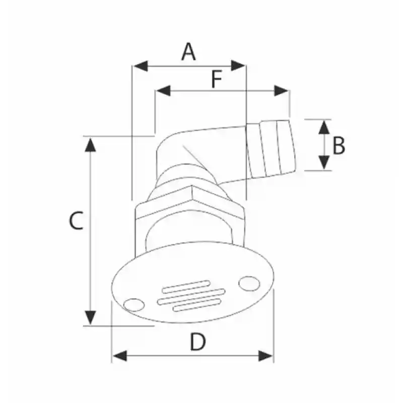 Tank havalandırma 90° Plastik