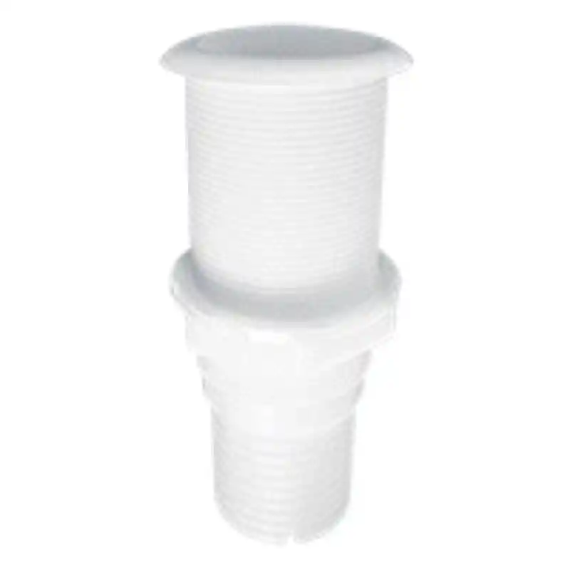 Thru-Hull Threaded 1 ½, W/Hose Barb Ø 38mm, Beyaz