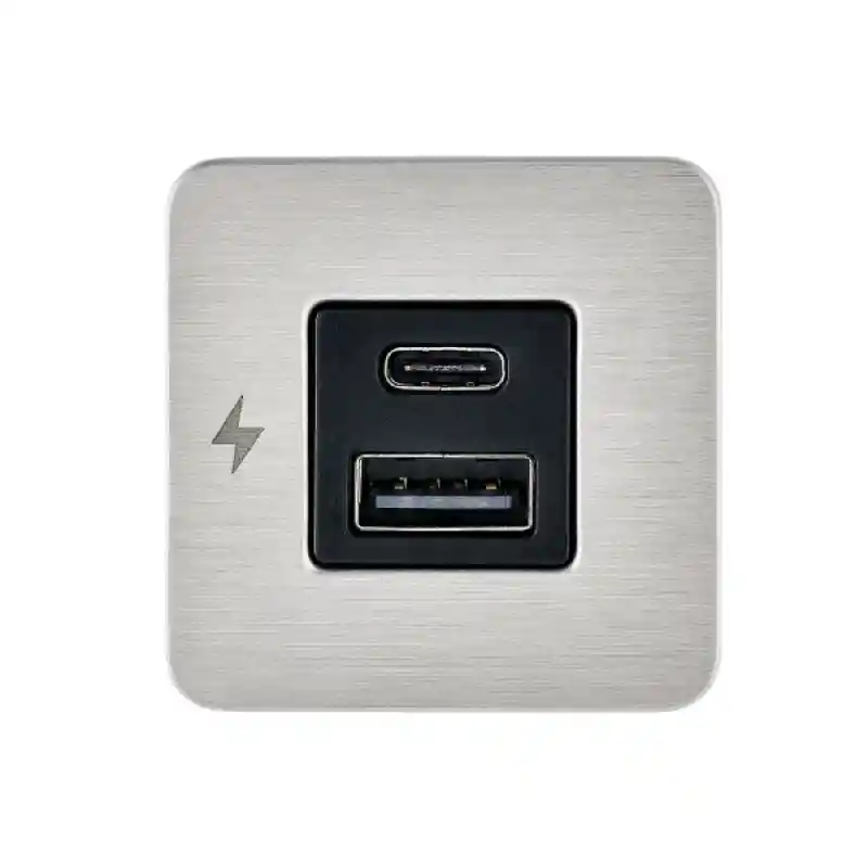 TILE-USB-A/USB-C ŞARJ SOKETİ, PASL. ÇERÇEVE
