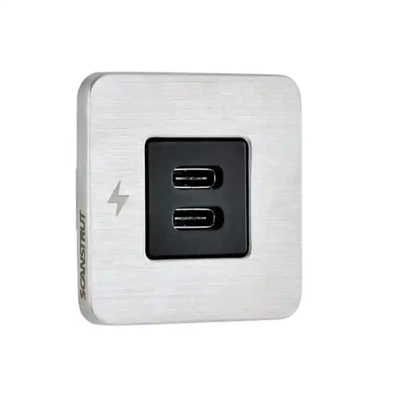 TILE-USB-C/USB-C ŞARJ SOKETİ, SİYAH ÇERÇEVE
