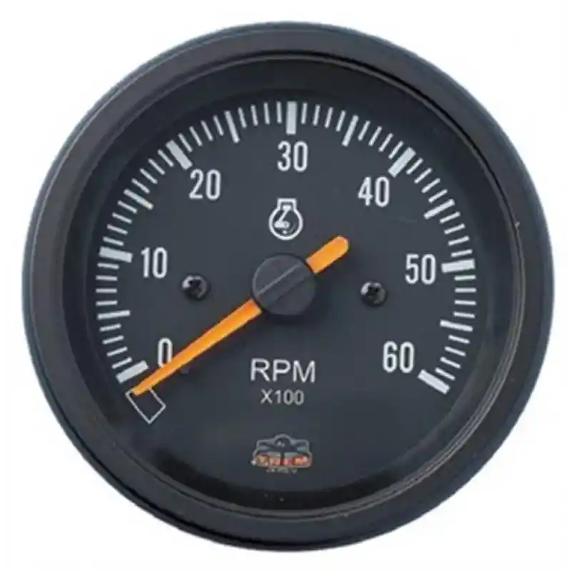 Trem motor devir göstergesi 12v siyah