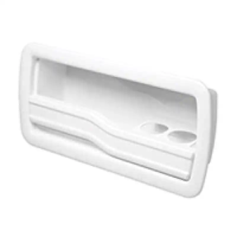 Lalizas 196775 Util Stor Case Sidem Glass Holder Left Wh