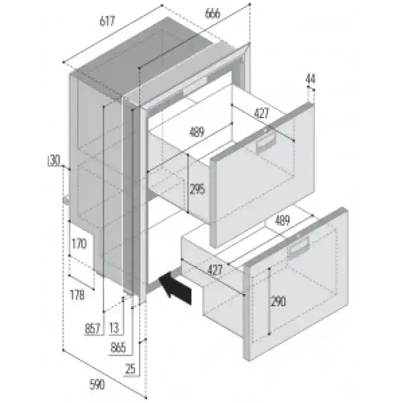 Vitrifrigo Buzdolabı. Dw180 Ocx2 Rfx