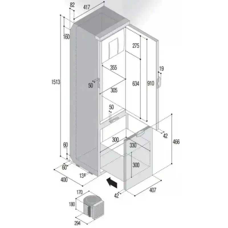 Vitrifrigo Buzdolabı SLIM150