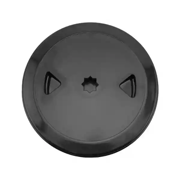 Lalizas Kontrol Kapağı Yuvarlak Siyah Ø125mm ISO12216