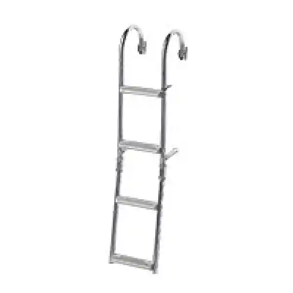 Lalizas 30535 Katlanır Merdiven,paslanmaz Çelik 316 Nar.transom,2+2 Steps,180⁰