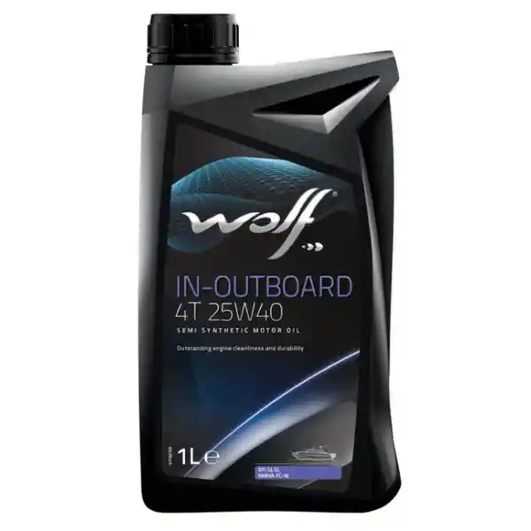 WOLF Motor Yağı İçten-Dıştan Takma 4 zamanlı 25W-40 (YARI SENTETIK) 1Lt