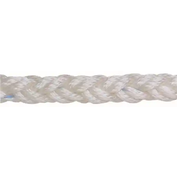 Beyaz polyester 8 kollu halat, 14mm