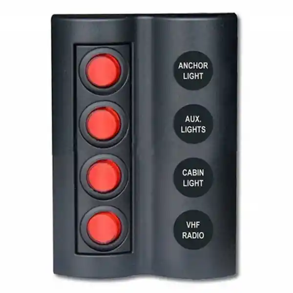 BFY Marin Sigortalı Switch Panel - 8 Anahtarlı