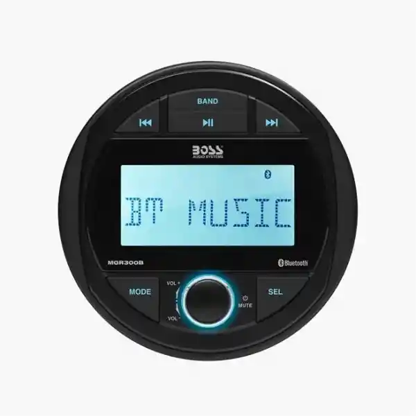 Boss Audio MGR300B Systems Yuvarlak Marin Teyp