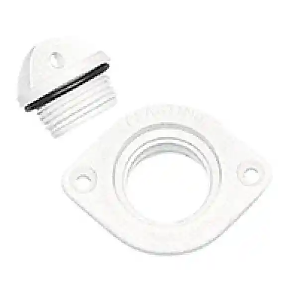 Nuova Rade Oval Drenaj Soketi Tapaklı 48x36mm Beyaz
