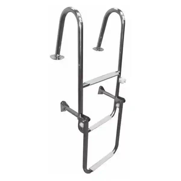 Katlanabilir Krom Tekne Merdiveni 3 Basamaklı 30X80cm