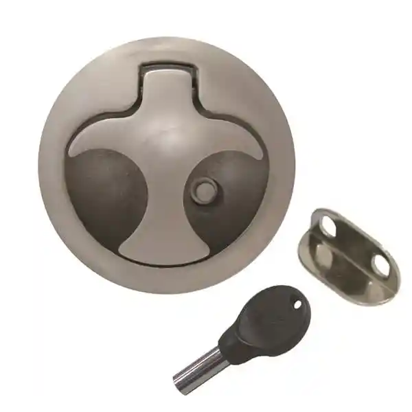 Paslanmaz Çelik Gömme kulp 61mm Kilitli