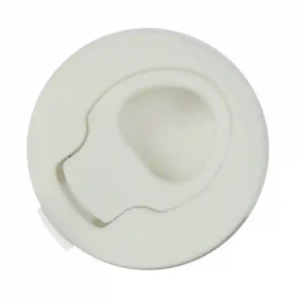 Plastik Gömme Kulp, Yaylı - Beyaz