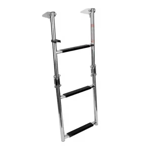 Platformlu Merdiven, 2+2 Basamak, İnox 316, Ø 22mm, 276X740mm