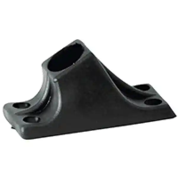 Lalizas 43247 Rectangular Socket 60° Tüp Çapı Ø 22mm Plastik Siyah