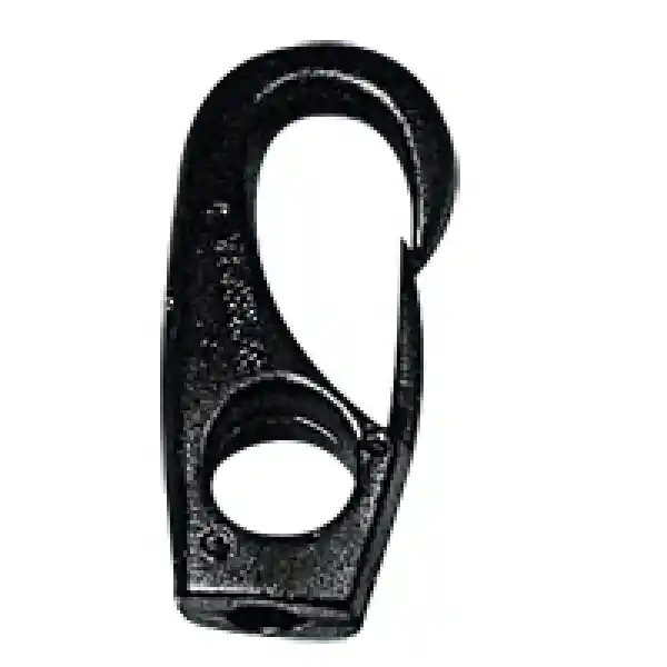 Lalizas Yaylı Kanca Ø10x42mm Ø4mm Halat İçin Siyah