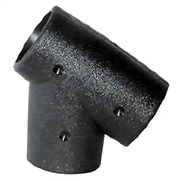 Lalizas 44052 T-fitting 60° Rails Ø 22mm Siyah