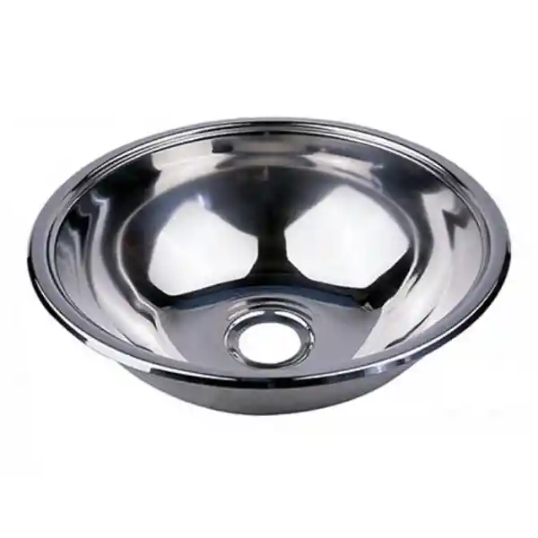 Tekne - Karavan için Krom Evye Lavabo, Ø 26cm, Derinlik: 9cm