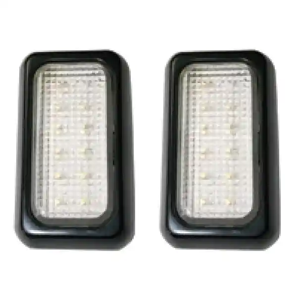 Lalizas Römork Tepe Lambası 12 LED 12V/24V Siyah 2li Set