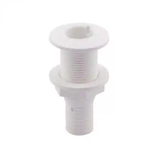 Lalizas Thru-Hull Geçiş Rakoru 1 Ø25mm Hortum Ağızlı Beyaz