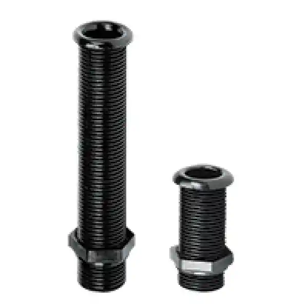 Thru-Hull Threaded, W/ Stand. Flange, 7/8,İnt. Ø 22mm, L155mm,Beyaz