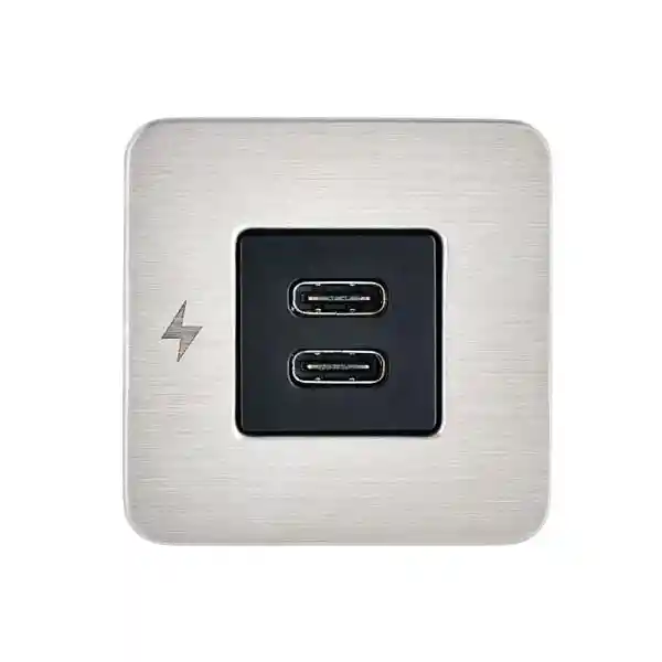 TILE-USB-C/USB-C ŞARJ SOKETİ, SİYAH ÇERÇEVE