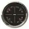 KUS Temiz Su + Pis Su + Gri Su + 12V Voltmetre 4lü Gösterge 111mm - Beyaz