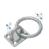 Spare Pad W/Eye Rıng Staınless Stell Dıam 6