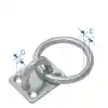 Spare Pad W/Eye Rıng Staınless Stell Dıam 8