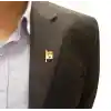 Altın Kaplama Ve Mineli Rozet