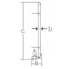 Bayrak direği A32 450MM