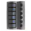 BFY Marin Otomatik Sigortalı Switch Panel, 6 Anahtar, Mavi